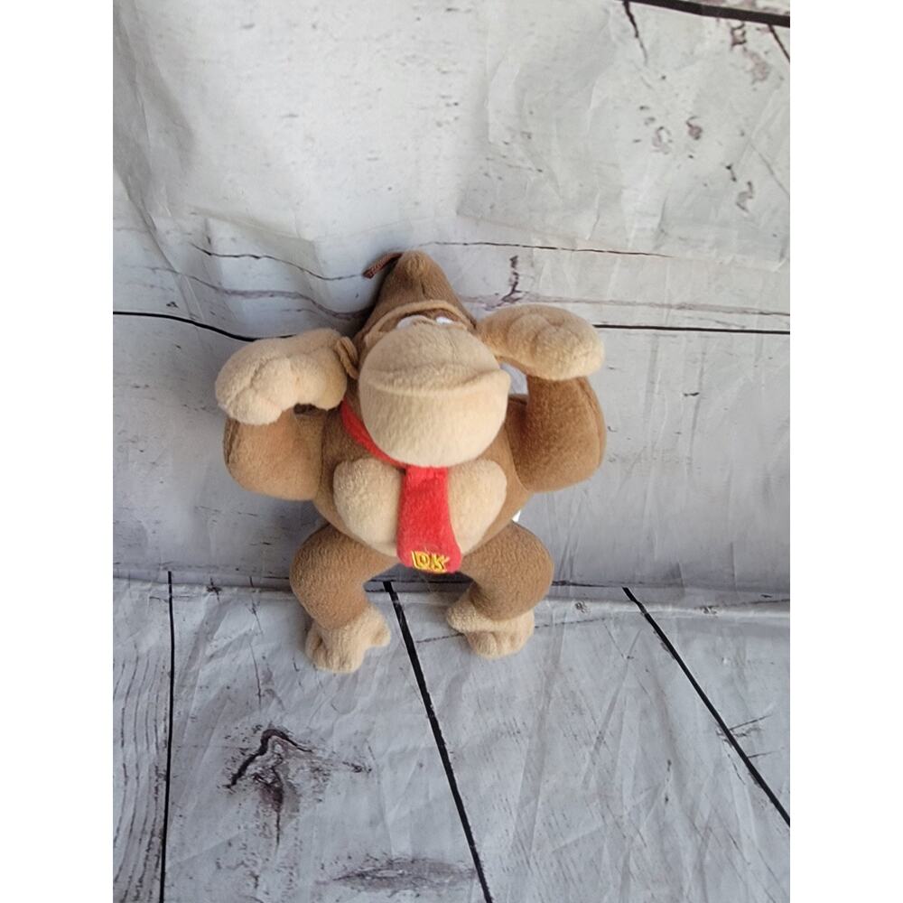 Donkey Kong Plush Super Mario Brothers Toy Stuffed Animal Doll 8in Doll